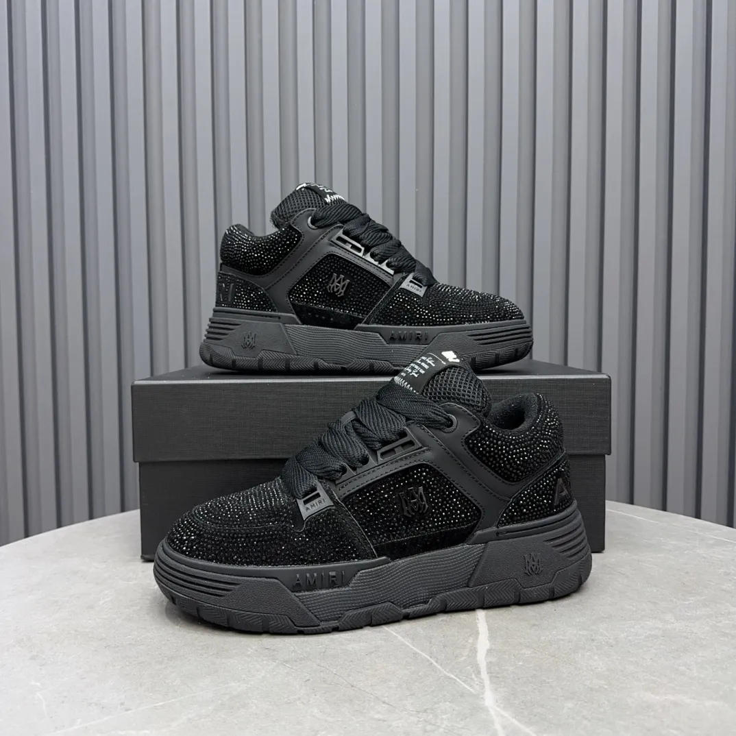 Men's shoes 💰760💰 AMIRI AMIRI fashion brand hot sale 🔥 Available all year round, couples 💑 Official website synchronization Imported fabrics 1⃣️ vs 1⃣️ replica, original factory special original sole, 35-45 (45. non-refundable)